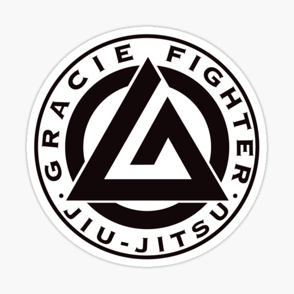 Gracie Fighter Jiu Jitsu Sticker