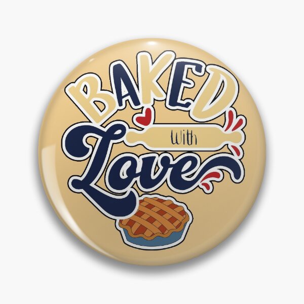 Item preview,  Baked With Love ( Blue and Cream ) designed and sold by RomeoSketches.