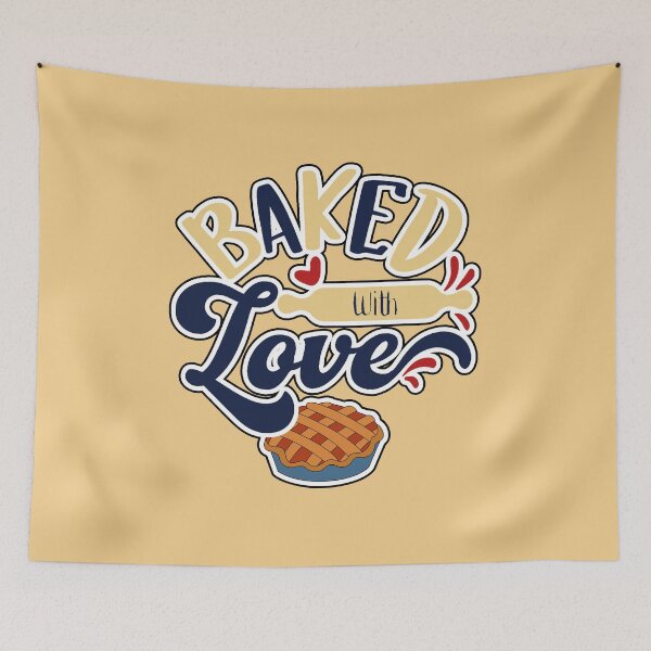 Item preview,  Baked With Love ( Blue and Cream ) designed and sold by RomeoSketches.