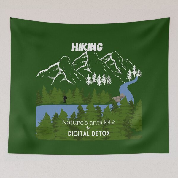 Item preview, Hiking nature's antidote to digital detox designed and sold by eyoginminimal.