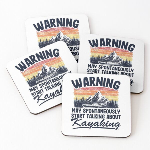 Item preview, Warning May Talk About Kayaking Kayak Lover Funny Gift designed and sold by Stronzi.