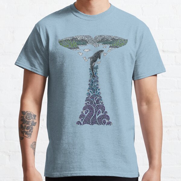 Orca whale tail illustration Classic T-Shirt