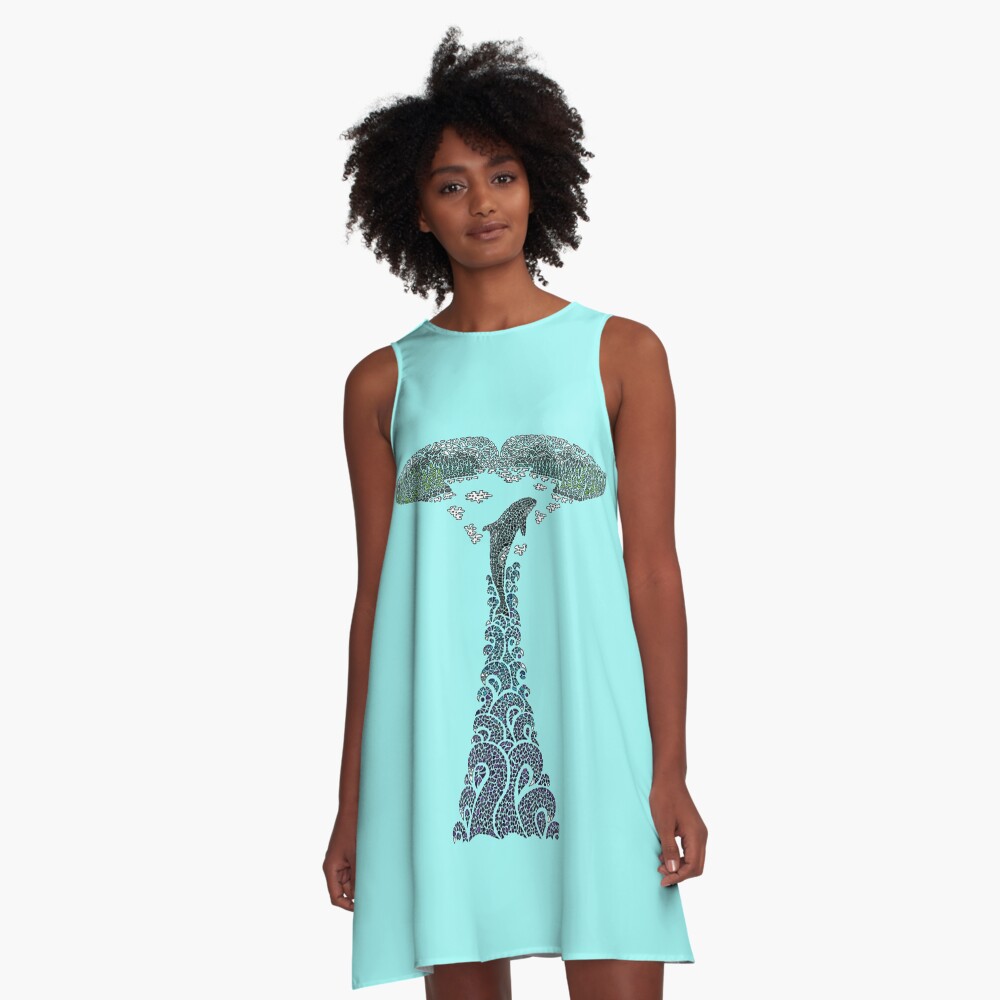 Item preview, A-Line Dress designed and sold by CandyMedusa.