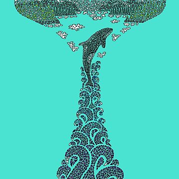 Artwork thumbnail, Orca whale tail illustration by CandyMedusa