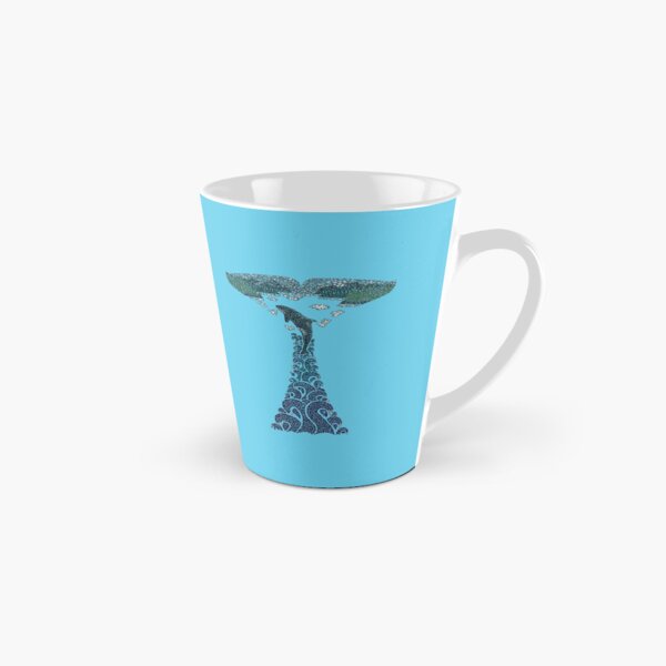 Orca whale tail illustration Tall Mug