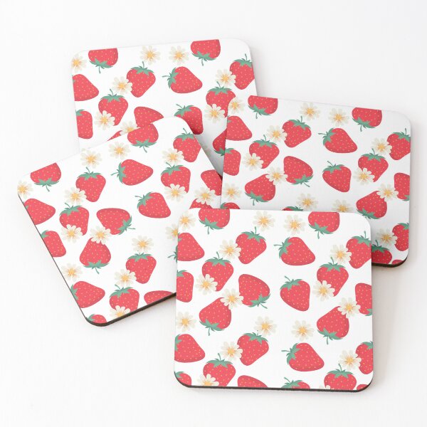 Item preview, Strawberry and Cream Flowers Pattern designed and sold by kindtoearth.
