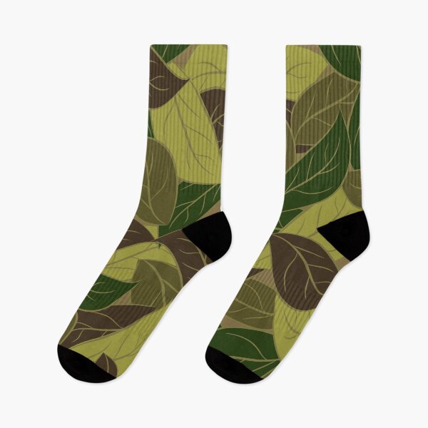 Item preview, camo green leaves pattern designed and sold by cutecrazytshirt.