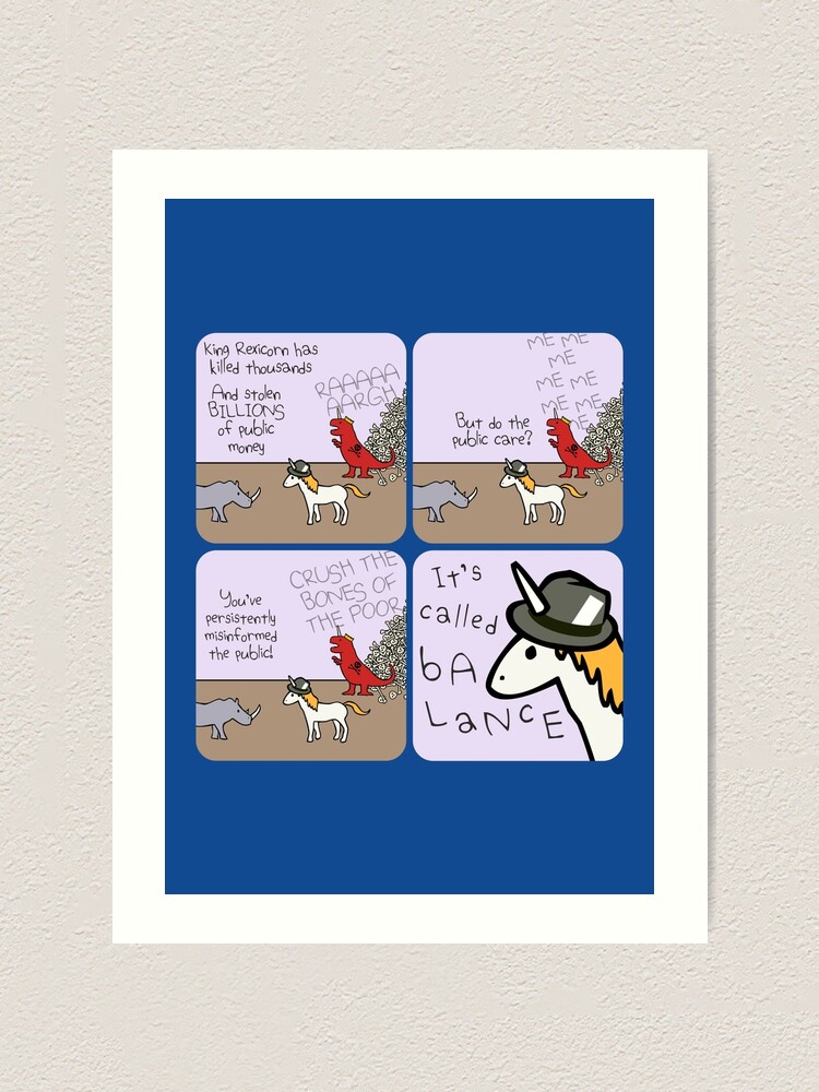 Alternate view of Balance (Horned Warrior Friends) Art Print