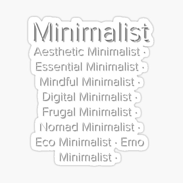 Item preview, Types of Minimalist designed and sold by eyoginminimal.