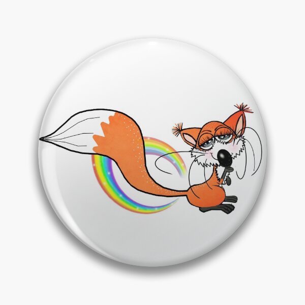 Item preview, Rainbow Fox  designed and sold by Shirley cute art .