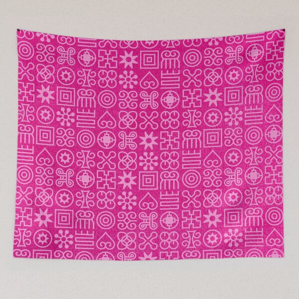 Item preview, Multi-Pattern Afri-Aztec Hot Pink Fabric Textured Effect Boho Aesthetics [#161] designed and sold by AfriStyleUK.