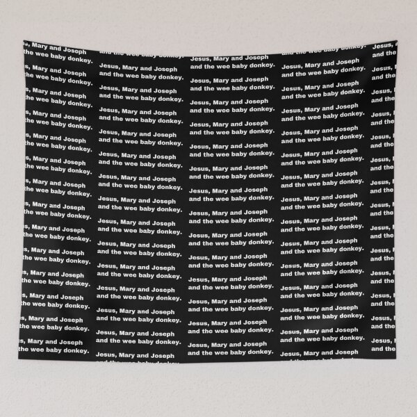 Item preview, Black and White Text based - Jesus, Mary and Joseph.  designed and sold by OffensiveTCG.