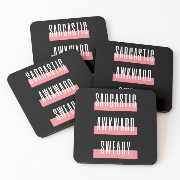Item preview, Sarcastic Awkward Sweary, Funny Sarcastic Quote designed and sold by ladylaughprints.