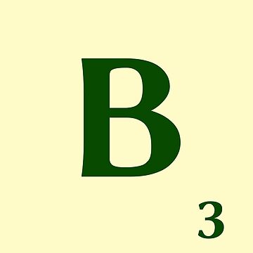 Imagen de la obra Ficha de Scrabble de la B de 3 puntos de fgrdisseny