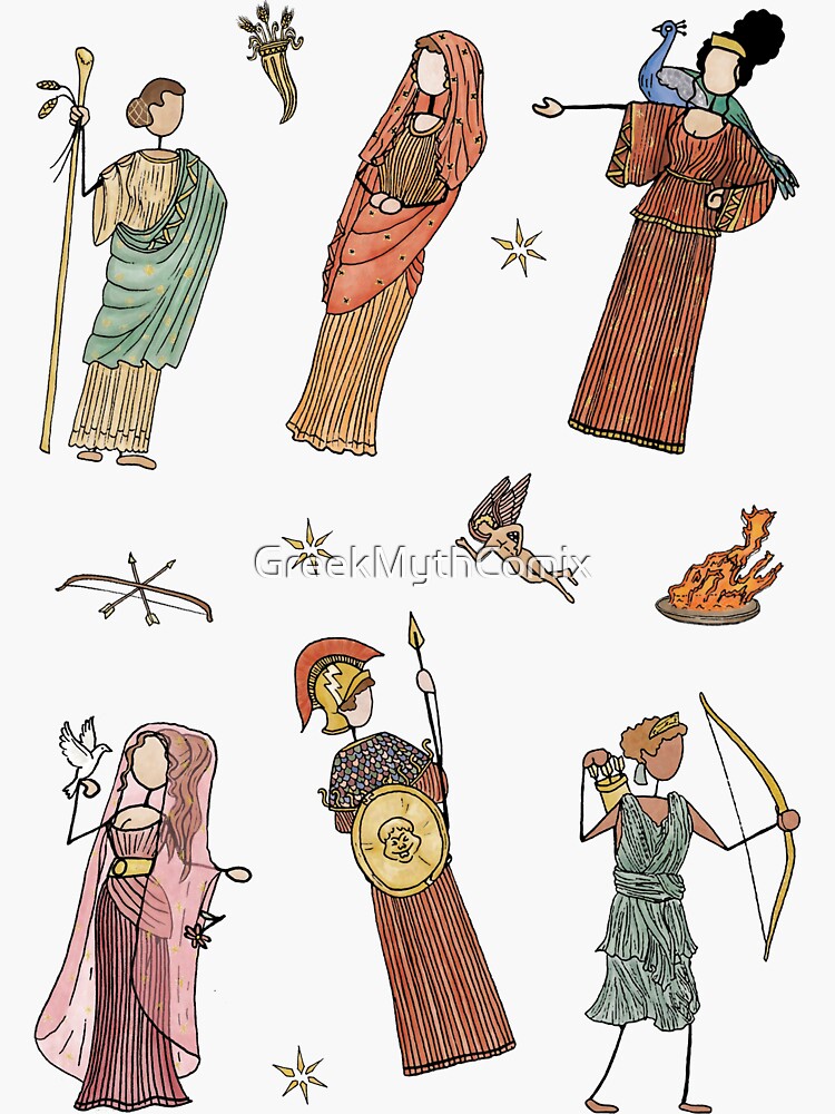 Gods Of Greek Mythology Sticker