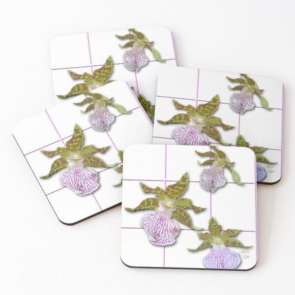 Item preview, Tiger Orchids Pink Checkers designed and sold by SpiritGifts.