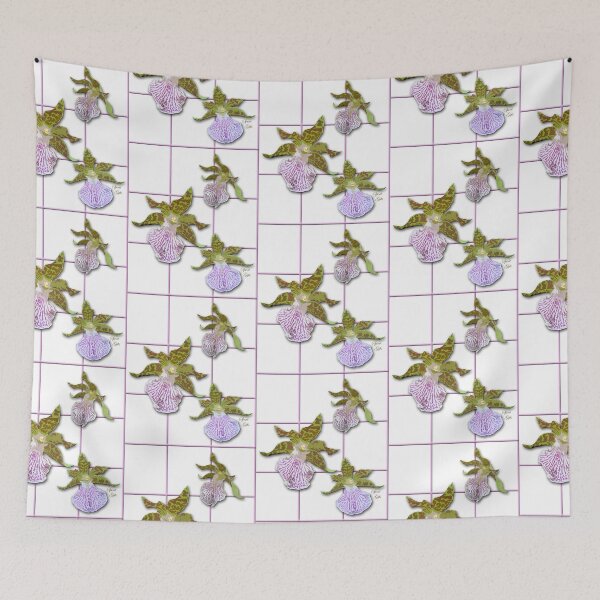 Item preview, Tiger Orchids Pink Checkers designed and sold by SpiritGifts.