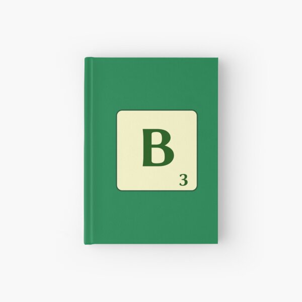 Ficha de Scrabble de la B de 3 puntos Cuaderno de tapa dura