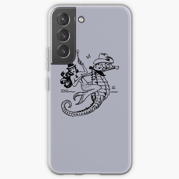 Vintage Mermaid Cowgirl Cool Rodeo Graphic Southwest Mermaid Samsung Galaxy Soft Case