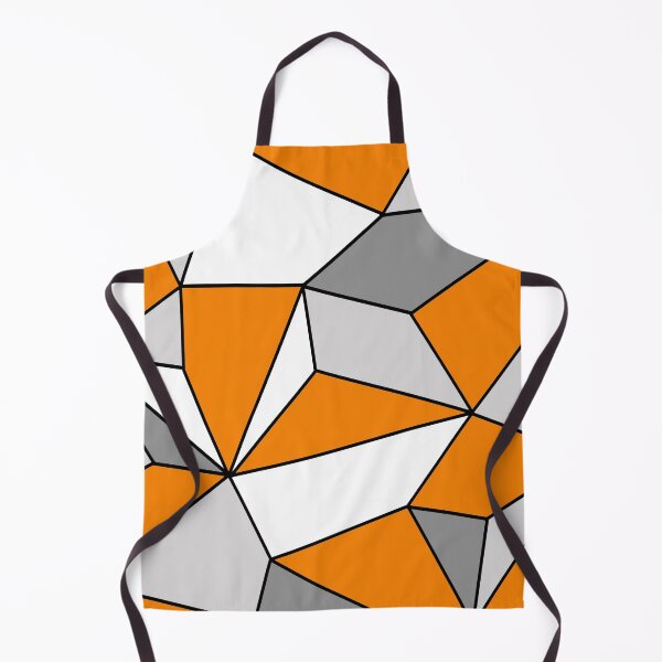 Item preview, Abstract geometric pattern - orange, gray and white. designed and sold by K.S ART.