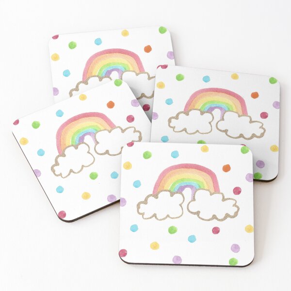 Item preview, One Happy Rainbow watercolour designed and sold by Crafted-Pear.