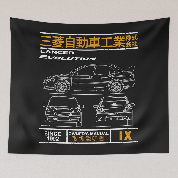 Item preview, Blueprint of the Evolution IX designed and sold by rogue-design.