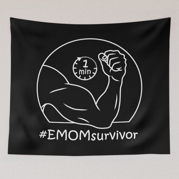 Item preview, Emom fitness design training illustration designed and sold by ARTemyzz.