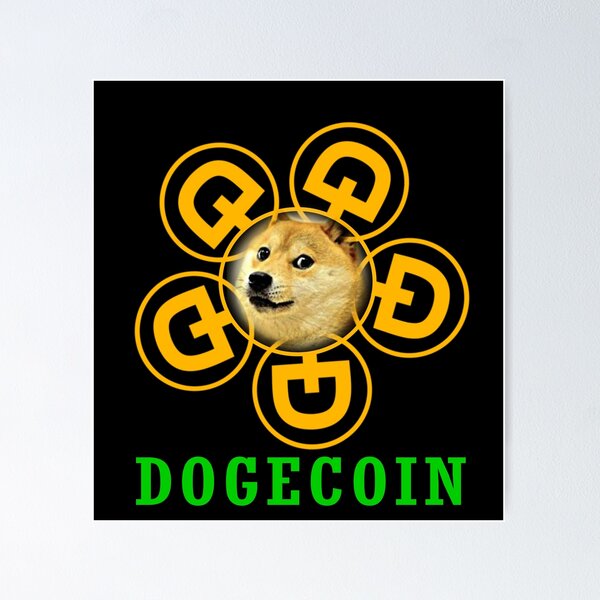 Artikel-Vorschau von Dogecoin, designt und verkauft von FishingloversYT.