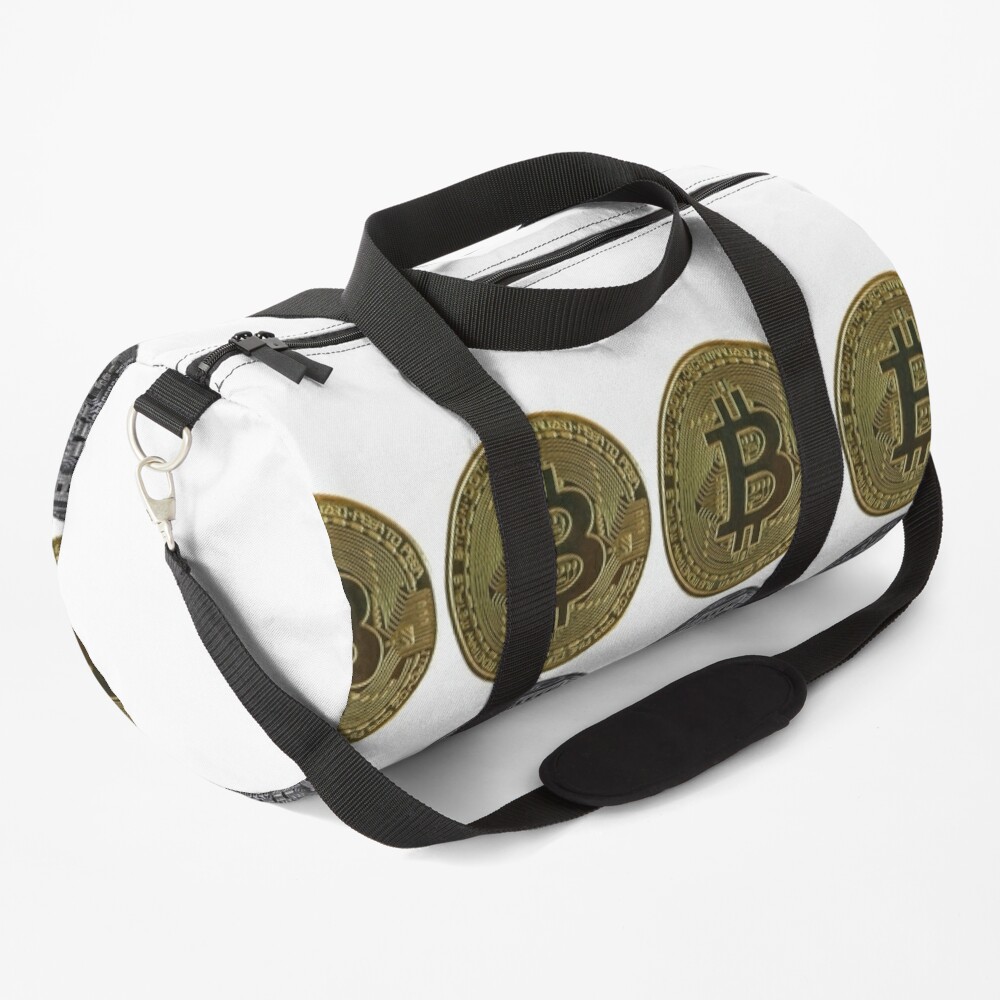 Bitcoin Fashion Brown Duffle Bag