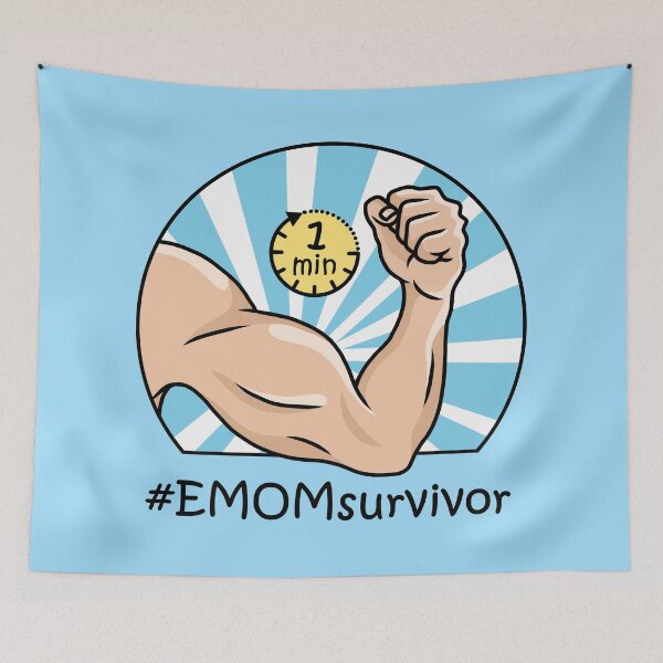 Item preview, Emom trendy sport be fit illustration designed and sold by ARTemyzz.