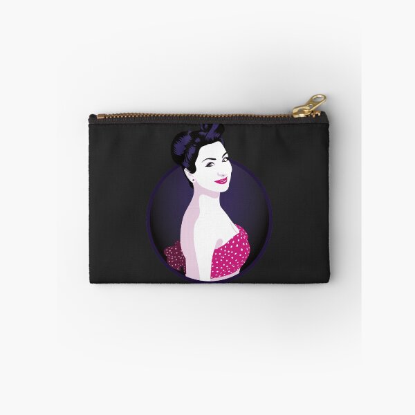 Item preview, Pin Up Girl | Louisa - Pink & Purple (Dark Background) designed and sold by ladyfacecreates.