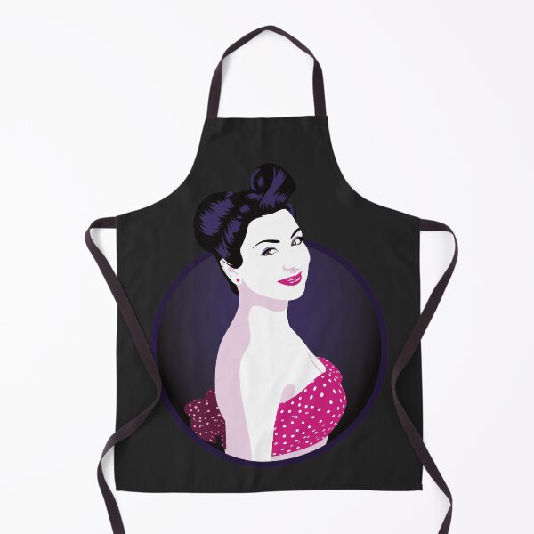 Item preview, Pin Up Girl | Louisa - Pink & Purple (Dark Background) designed and sold by ladyfacecreates.