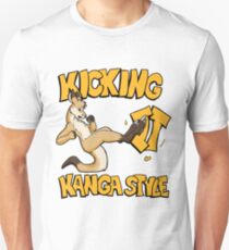 Kicking It Kanga Style Slim Fit T-Shirt