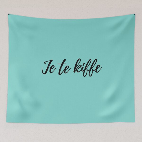 Item preview, Je te kiffe ( I love you in French ) - Black/Mint designed and sold by Africanism.
