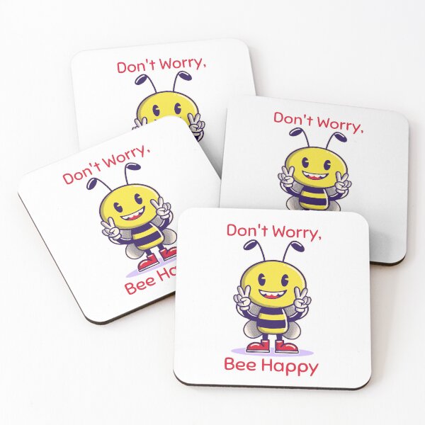 Item preview, Dont Worry Bee Happy  designed and sold by AnimalsCartoon.