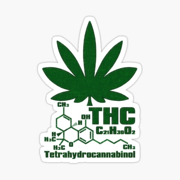 Tetrahydrocannabinol Stickers for Sale | Redbubble