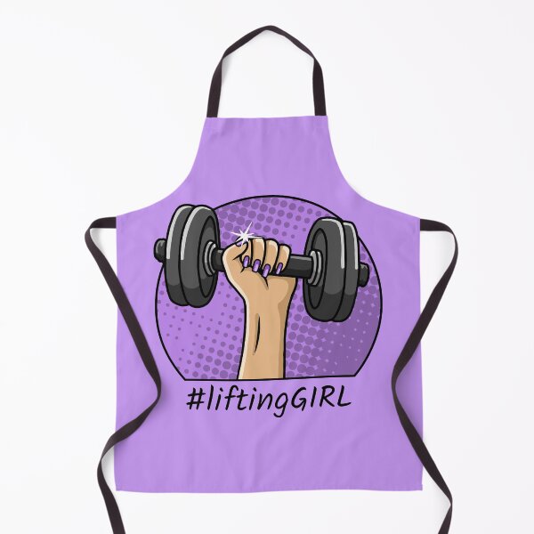 Item preview, Lifting girl dumbbell workout funny illustration designed and sold by ARTemyzz.