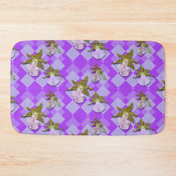 Item preview, Tiger Orchids Purple Harlequin Checkers designed and sold by SpiritGifts.