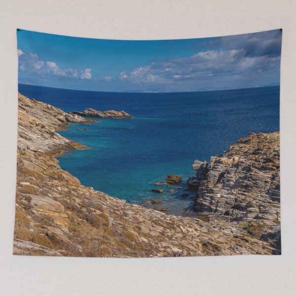 Item preview, Dark Blue Sea and Rocky Shore - Paros, Greece designed and sold by JarbasVisuals.