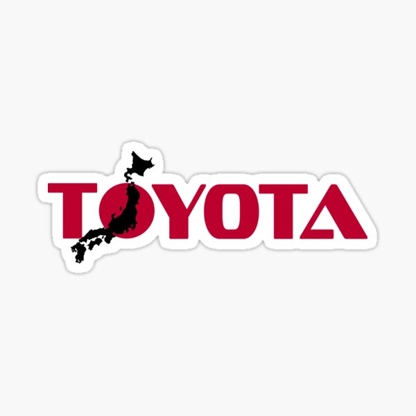 Item preview, TOYOTA Incorporating Japanese Map and Rising Sun from Flag designed and sold by DomGDesign.