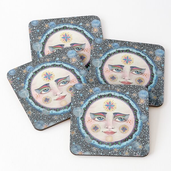 Item preview, full moon face designed and sold by studiovanharte.