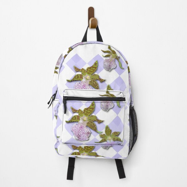 Item preview, Tiger Orchids Purple Harlequin Checkers White designed and sold by SpiritGifts.
