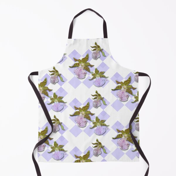 Item preview, Tiger Orchids Purple Harlequin Checkers White designed and sold by SpiritGifts.