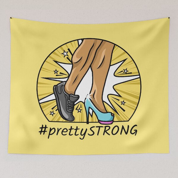 Item preview, Pretty strong sports shoes workout comic design designed and sold by ARTemyzz.