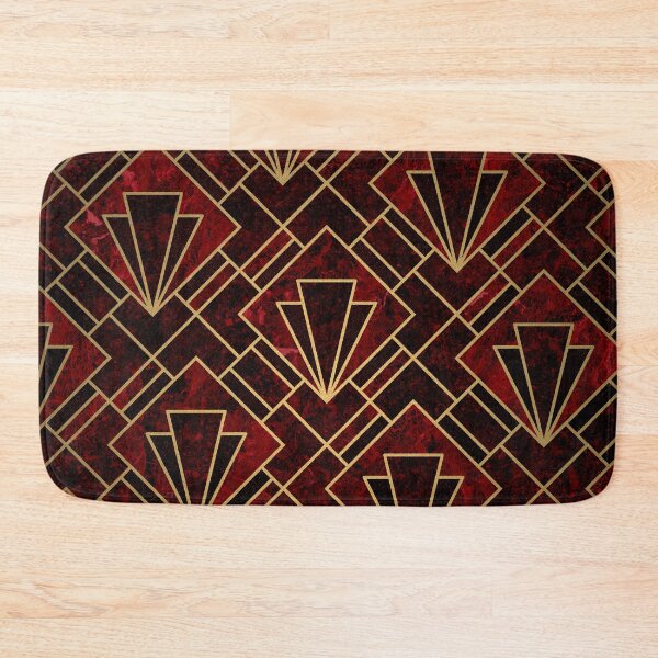 Item preview, Red Ruby Art Deco Mosaic designed and sold by AmbienceArt.