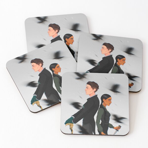 Item preview, kaz and inej shadow and bone illustration version 1 designed and sold by itsrn.