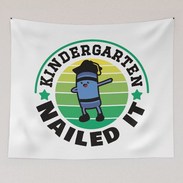 Item preview, Kindergarten nailed it, cute kawaii crayon, graduation designed and sold by Mylittleprints.
