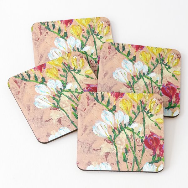 Item preview, Freesia flowers designed and sold by orangerinka.
