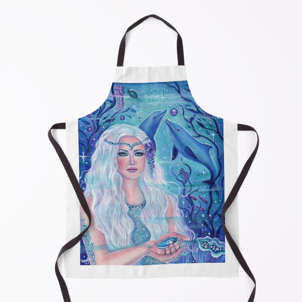 Item preview, Pearl mermaid with dolphins by Renee L. Lavoie designed and sold by Renee Lavoie.