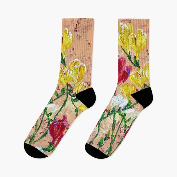 Item preview, Freesia flowers designed and sold by orangerinka.